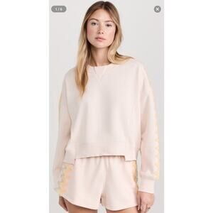 Free People Movement Feeling Wavy Intercept Pullover Embroidered Soft Warm Small
